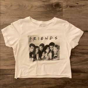 F.R.I.E.N.D.S cropped short sleeve top